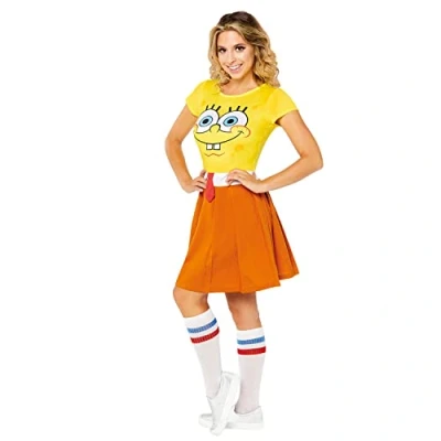 Immagine di amscan Ufficiale Nickelodeon Spongebob Womens Costume Size 8 18, giallo/arancione, 16 18