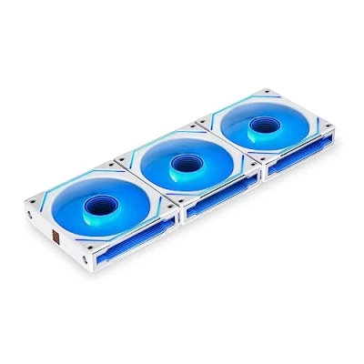 Immagine di Lian Li UNI FAN SL INF 120 ARGB PWM Lüfter, 3er Pack inkl. Controller 120mm, w Ventola per PC case Bianco (L x A P) 122 25 mm