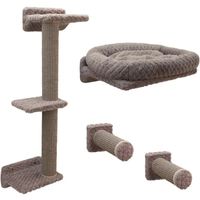 Immagine di Kerbl Pet parete di arrampicata Monte Alpi per gatti Set 4 parti