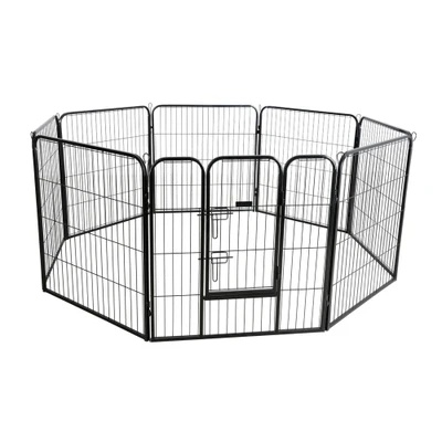 Immagine di Kerbl Recinto per animali con porta cani e cuccioli 8 elementi L 80 x H 77 cm
