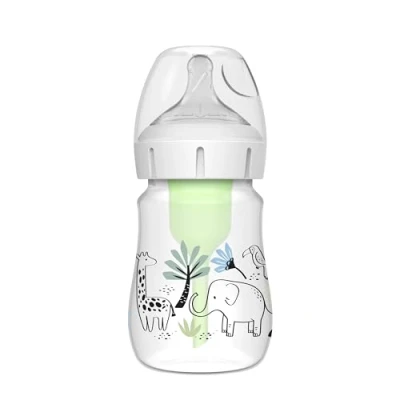 Immagine di Biberon bocca larga 150 ml giungla PP Options +