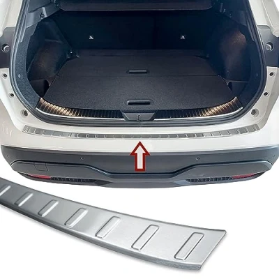 Immagine di Protezione per paraurti in acciaio inox opaco, compatibile con Nissan Qashqai III, tipo J12, anno di costruzione dal 2021, qualità premium Recambo