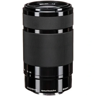 Immagine di Sony SEL 55210B Obiettivo zoom F4.5 6.3, stabilizzatore ottico, mirrorless APS C, montaggio E, SEL55210B, nero, 55 210 mm