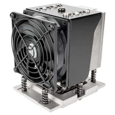 Immagine di SilverStone Technology XE04 SP5 4U SFF Server/Workstation CPU Cooler per Intel AMD SP5, SST SP5B (nero + nero)