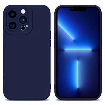 Immagine di Cadorabo Custodia compatibile con Apple iPhone 12 PRO MAX in FLUID BLU SCURO Coperchio protettivo silicone TPU flessibile