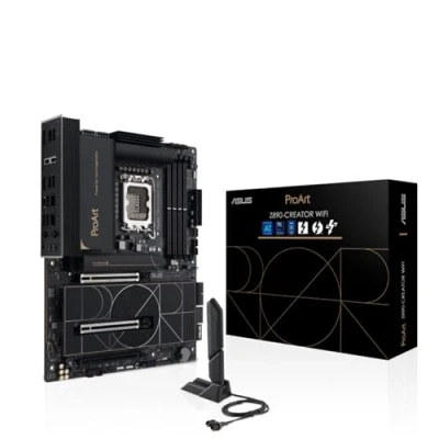 Immagine di ASUS ProArt Z890 CREATOR WIFI, Scheda Madre Intel ATX, 16+2+1+2 Fasi di Alimentazione, Slot DDR5, PCIe 5.0 per GPU Nuova Generazione, 5 M.2, Due Porte Thunderbolt Type C, WiFi 7, Nera