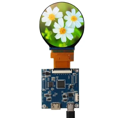 Immagine di VSDISPLAY 2.1&quot; 480X480 IPS MIPI 300nit Circle LCD Screen e mini HDMI 40 pin Controller Board, Micro USB Power Port