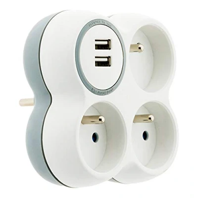 Immagine di Tripla 2P + T 2 porte USB SC
