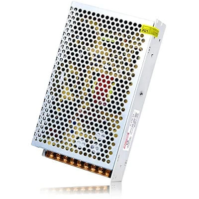Immagine di Kingwen 24V 10A Alimentatore Interruttore 240W Trasformatore di Alimentazione AC 110/240V DC per Radio, Banda LED e Stampante
