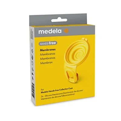 Immagine di Medela membrane a mani libere, 2 in silicone, accessori per pompe tazze di raccolta libere