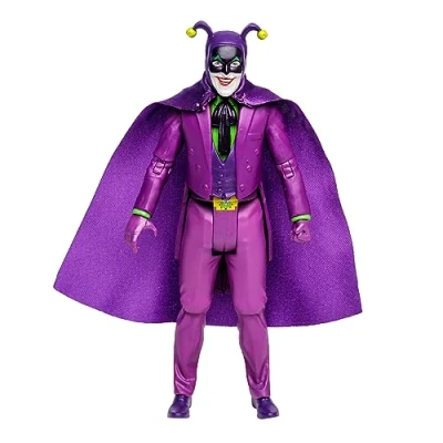 Immagine di McFarlane Toys DC Retro The Joker Action Figure 15,2 cm, ispirato al fumetto Batman 66&#039;, design classico con articolazione, include chiave grande, giocattolo da collezione