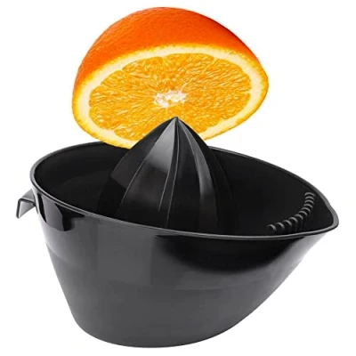 Immagine di Vilde spremiagrumi, spremiagrumi manuale, per grandi frutti, pompelmi, arance, nero, con manico