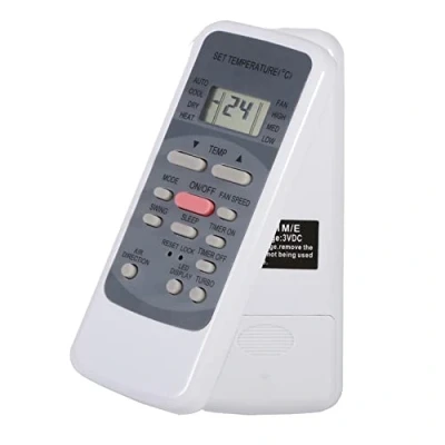 Immagine di telecomando per aria condizionata, di ricambio R51M/E, schermo LCD, adatto condizionatori d&#039;aria serie Midea R51, nessuna programmazione o regolazione necessaria