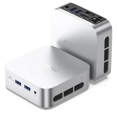 Immagine di ACEMAGICIAN V1 Mini PC, Twin Lake N N150 16GB DDR4 512GB SSD Desktop Computer，Doppio Display 4K UHD, WiFi 5, BT4.2 per Ufficio/Lavoro