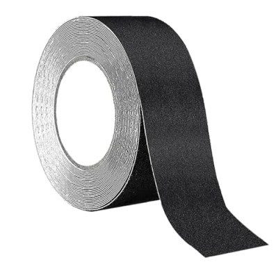 Immagine di QitinDasen 10 M X 5 cm Nero Nastro Antiscivolo, di Sicurezza Antiscivolo Autoadesivo, per Interni ed Esterni (1 Rotolo)