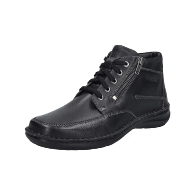 Immagine di Josef Seibel New Anvers Stivaletti stringati da uomo 84, larghezza K (extra larga), plantare intercambiabile, Nero , 48 EU X Larga