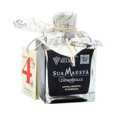 Immagine di Condimento Sua Maestà Denso Dolce all&#039;Aceto Balsamico di Modena IGP invecchiato in barrique 250 ml