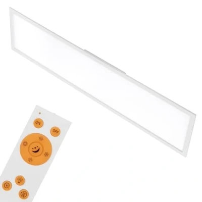 Immagine di Briloner Leuchten Pannello LED da soffitto dimmerabile, controllo temperatura colore, telecomando, 36 W, 3800 lm, lampada a LED, soffitto, bianco, 1,20 m