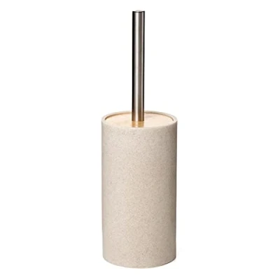 Immagine di TATAY Scopino bagno BORA, Realizzato in Polipropilene, Senza BPA. Secchio con Interno Colore Beige. Misura 9,8 x 32,2 cm, 6400300