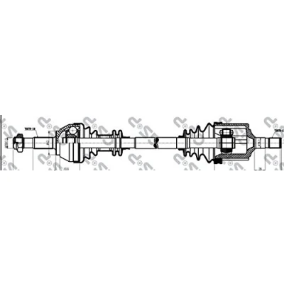 Immagine di GSP 210034 Albero motore / Semiasse A1 701 FIAT: Ducato I Panorama, Van, Camion pianale/Telaio