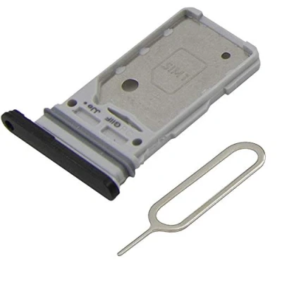 Immagine di MMOBIEL Doppio Vassoio Carta Sim Compatibile con Samsung Galaxy S21 Ultra / Plus 6.8 inch 2021 Porta Scheda Inclusa guarnizione di gomma e Pin (Nero)