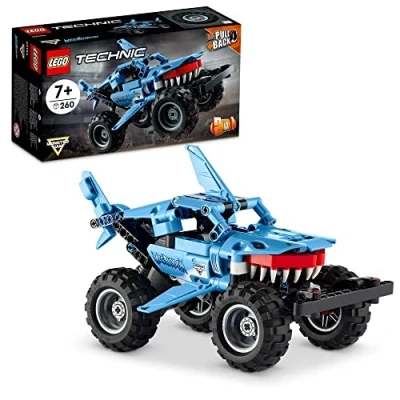 Immagine di LEGO Technic Monster Jam Megalodon 2 in 1, da Truck Camion Giocattolo a Macchina Low Racer Lusca, Idea Regalo per Bambini, Bambine, Ragazzi e Ragazze 7 Anni 42134