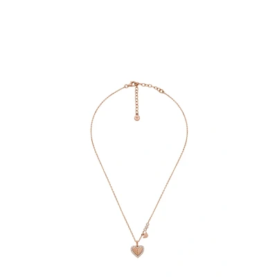 Immagine di Emporio Armani Collana da donna in acciaio inossidabile o argento sterling con chiusura a moschettone, Oro rosado