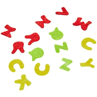Immagine di Glorex Lettere Decorative, Feltro, Multicolore, 16,5 x 11,5 2 cm, 150 unità