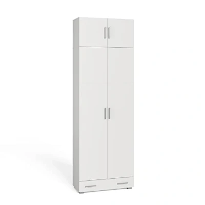 Immagine di Vicco Scaffale per file Ingo, Bianco, 80 x 240 cm con estensione dell&#039;armadio e cassetto