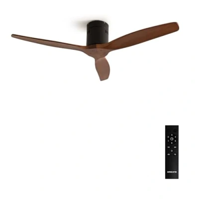 Immagine di CREATE / WINDCALM DC/Ventilatore da soffitto con motore DC nero/Silenzioso, timer
