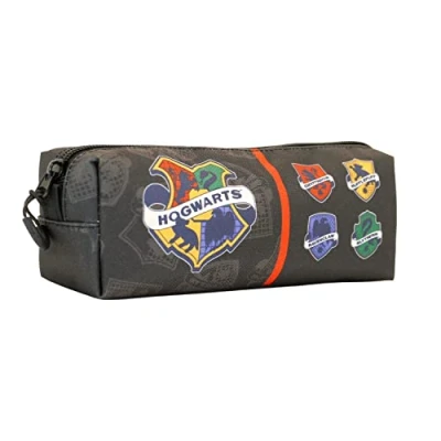Immagine di Harry Potter College Astuccio Quadrato FAN, Grigio, 21 x 8 cm