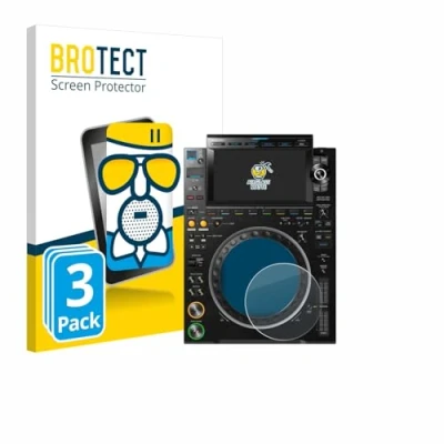 Immagine di brotect Pellicola Vetro Opaca per Pioneer CDJ 3000 (Circolo) (3 Pezzi) Protezione Schermo [Anti Riflesso, Durezza 9H]