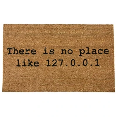 Immagine di getDigital Zerbino con Scritta There&#039;s No Place Like 127.0.0.1&quot;, 39 x 59 1,5 cm