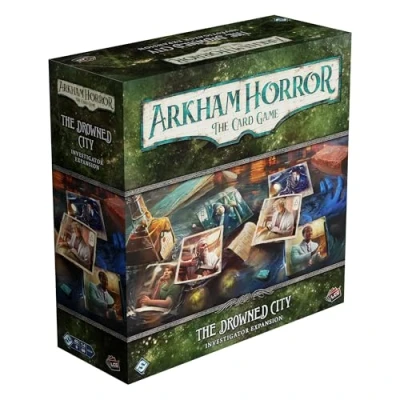 Immagine di Arkham Horror The Card Game Drowned City Investigator Expansion Include sei investigatori unici! Cooperativa LCG, età 14+, 1 4 giocatori, 2 ore di gioco, realizzato da Fantasy Flight Games