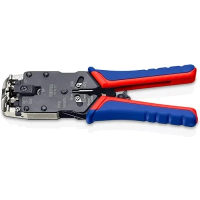 Immagine di Knipex Pinza per Connettori Modulari Tipo &quot;Western&quot; Brunita, Rivestiti in Materiale Bicomponente 200 Mm 97 51 12
