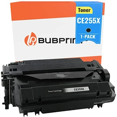 Immagine di Bubprint Cartuccia Toner compatibile per HP 55X CE255X LaserJet P3010 P3011 P3015 P3015DN P3015N P3015X Pro MFP M521dn M521dw Enterprise 500 M525 M525dn M525c Nero