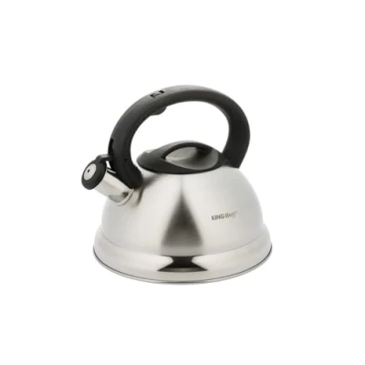 Immagine di Kinghoff Kh 3236 Bollitore a fischio, per induzione, 3 l, colore: Argento e Nero