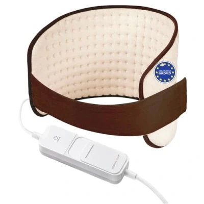 Immagine di Termoforo Elettrico WarmFlex Morbida Microfibra 29x69 cm Riscaldamento Rapido Sollievo dal Dolore 3 Livelli di Temperatura Display Luminoso Lavabile in Lavatrice + Cintura Regolabile
