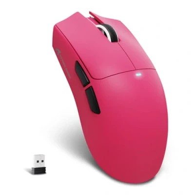 Immagine di MAMBASNAKE X ATTACK SHARK X11SE Mouse da gioco wireless Fino a 22000 DPI,sensore PixArt PAW3311,BT/2.4G/cablato,leggero 59g,clic 2000W,accelerazione 40G,batteria lunga durata,per Win/Mac Rosso Bacca