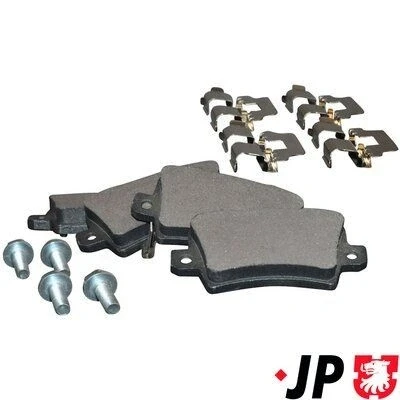 Immagine di JP GROUP 3463700310 Kit pastiglie freno Assale posteriore con segnalatore acustico usura HONDA: CIVIC 8 Hatchback