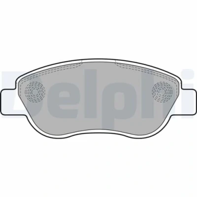 Immagine di DELPHI LP2075 Kit pastiglie freno Non predisposto per contatto segnalazione usura con lamierino anticigolío accessori RENAULT: SCENIC 2, MEGANE 2