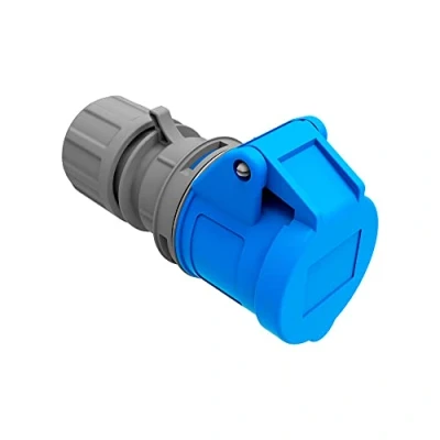 Immagine di base aerea cetac, per connessioni 2p+T 16A, cetac ip44, blu, 250 V