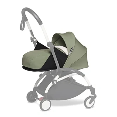 Immagine di Babyzen Kit per neonati 0 YOYO, Olive Include materasso, Capottina, Poggiatesta e sacco coprigambe Richiede il telaio YOYO2 (venduto a parte)
