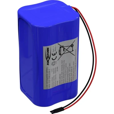 Immagine di Pacco batteria 4x 18650 Ansmann 2S2P con cavo Li Ion 7.2 V 7000 mAh