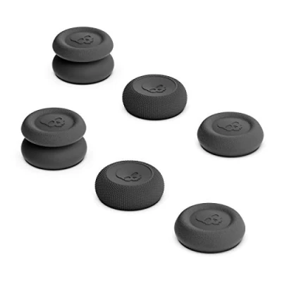 Immagine di Skull &amp; Co. Skin, CQC and FPS Thumb Grips Joystick Cap Analog Stick Cover for XBOX (XSX/XB1) Controller Black, 3Pairs(6pcs)