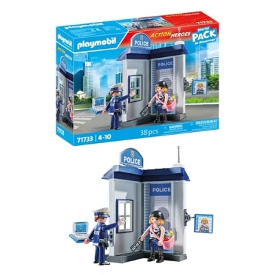 Immagine di PLAYMOBIL Action Heroes INTERROGATORIO della polizia Giocattoli per bambini dai 4 anni in su 71733