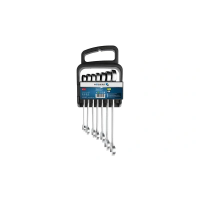 Immagine di Hogert Technik HT1R397 Serie di chiavi a cricco ad anello fissa 72 7 con funzionalità 10, 12, 13, 14, 15, 17, 19 Acciaio al cromo vanadio
