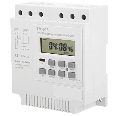 Immagine di DEWIN Timer, Relè Temporizzatore Programmabile Trifase 380V Interruttore Timer di Alimentazione Smart Digital