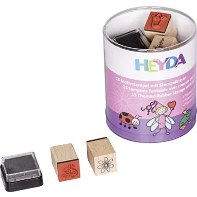 Immagine di Heyda 204888487 Barattolo per timbri (principesse e fate), dimensioni: circa 1,5 x cm