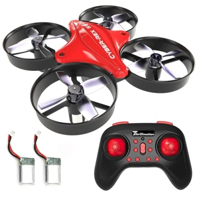 Immagine di Tiny Hawk Cyber Rex S620 Mini Drone per Bambini Principianti, Droni Quadricottero RC con Modalità Senza Testa,3D Flip, 3 Velocità Regolabile e 2 Batterie, Giocattolo Regalo Ragazzi Ragazze